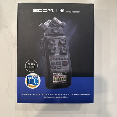 ZOOM Linear PCM / IC Microphone Capsule Interchangeable Handy Recorder H6 Black
