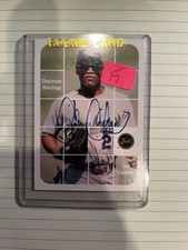 2001 Just Minors Carl Crawford BA.10 Rookie RC Certified On-Card Auto Rays. rookie card picture