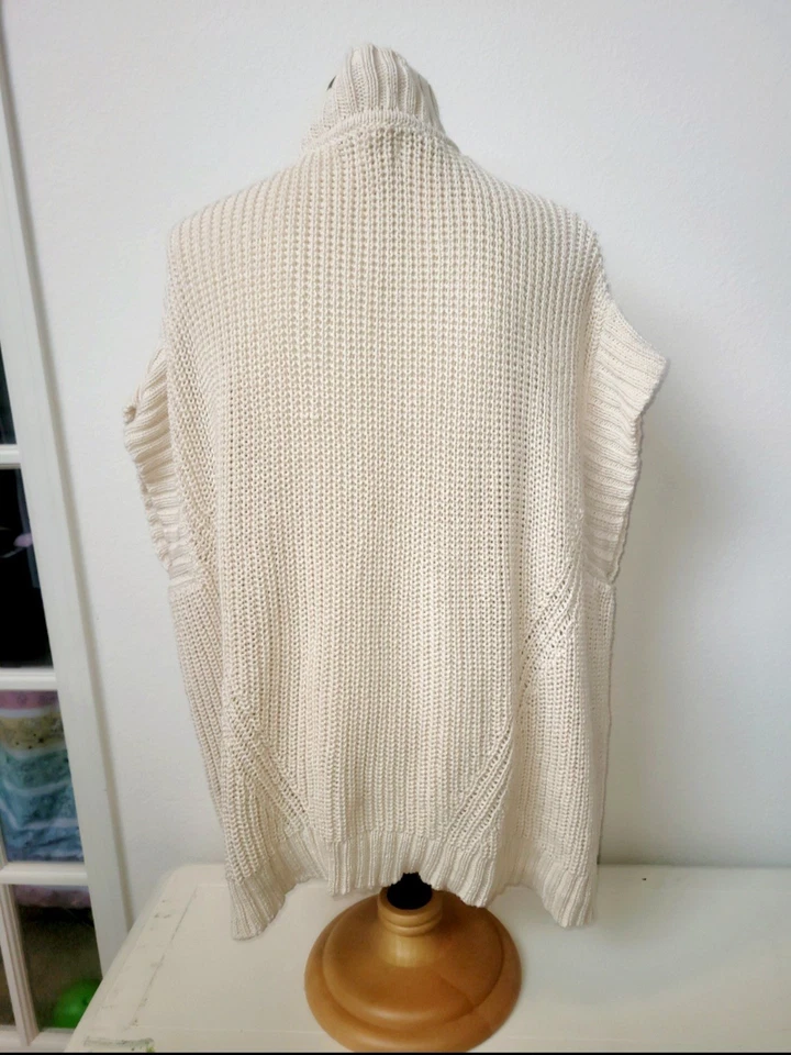 Poncho tejido algodón NEON BUDDHA suéter Katherine nuevo con etiquetas para mujer talla M Foto 3 de 4