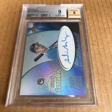2001 Finest AUTO BGS 9 Adrian Gonzalez RC #FA-AG Marlins Baseball Card (f3)