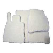 Geuine White Sheepskin Floor Mat Rolls Royce Wraith Dawn Cullinan Ghost Phantom