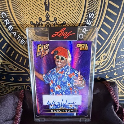 Leaf Electrum Koko B. Ware Purple Crystals #BA-KBW /7 Authentic Autograph