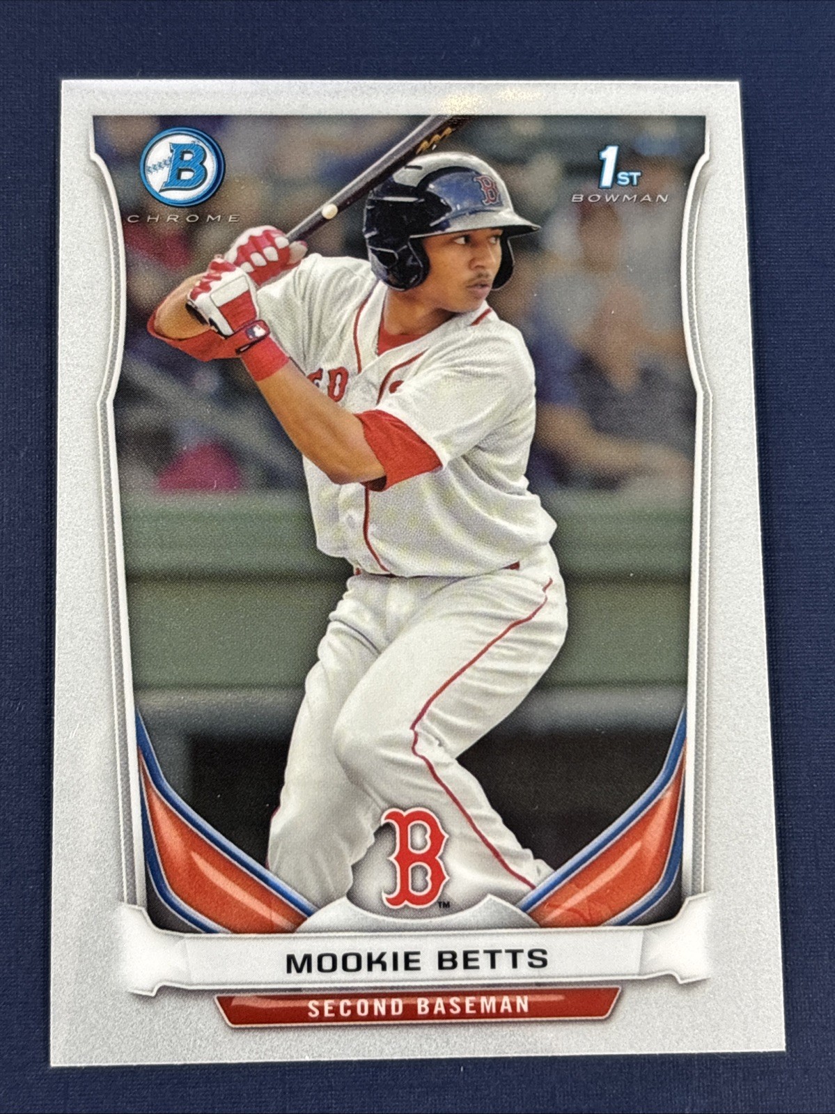 Mookie Betts 2014 Topps Bowman Chrome Baseball Rookie Card #BCP109 1st Bowman