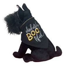 Scottish Terrier Plush Dog with absolutely bootiful Bandana Soft Adorabl .