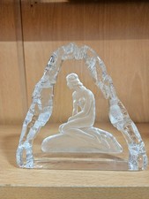 Nybro Swedish Glass Nude Woman Sculpture - Z#3228