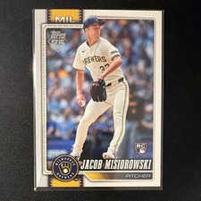 Topps 2026 Series 1 Jacob Misiorowski Milwaukee Brewers Rookie Card #10 Base