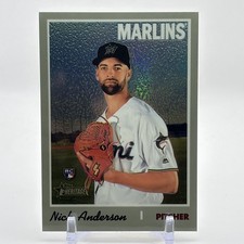 2019 Topps Heritage #THC-692 Chrome Refractor /570 Nick Anderson RC Rookie Card. rookie card picture