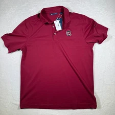 Cutter and Buck NCAA South Carolina Gamecocks Polo Shirt Mens M/M Red Golf