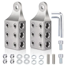 6 Way Top Post Battery Terminal for 1/0-6AWG Gauge with M10 or 3/8-16 Bolt