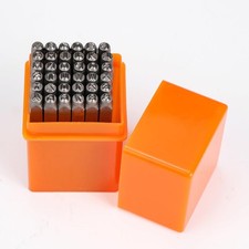 37 PCS Metal Stamping Kit 3mm Letter/Number Punch Set with Artistic Font