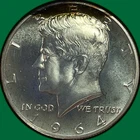 1964 Kennedy Half Dollar Silver Proof PF Coin #34757