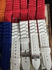 vintage watch strap lot of 22 Rubber different colors — photo 2