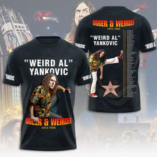 Weird Al Yankovic 3D Shirt Bigger Weirder 2025 Tour T-Shirt S-5XL MC1670