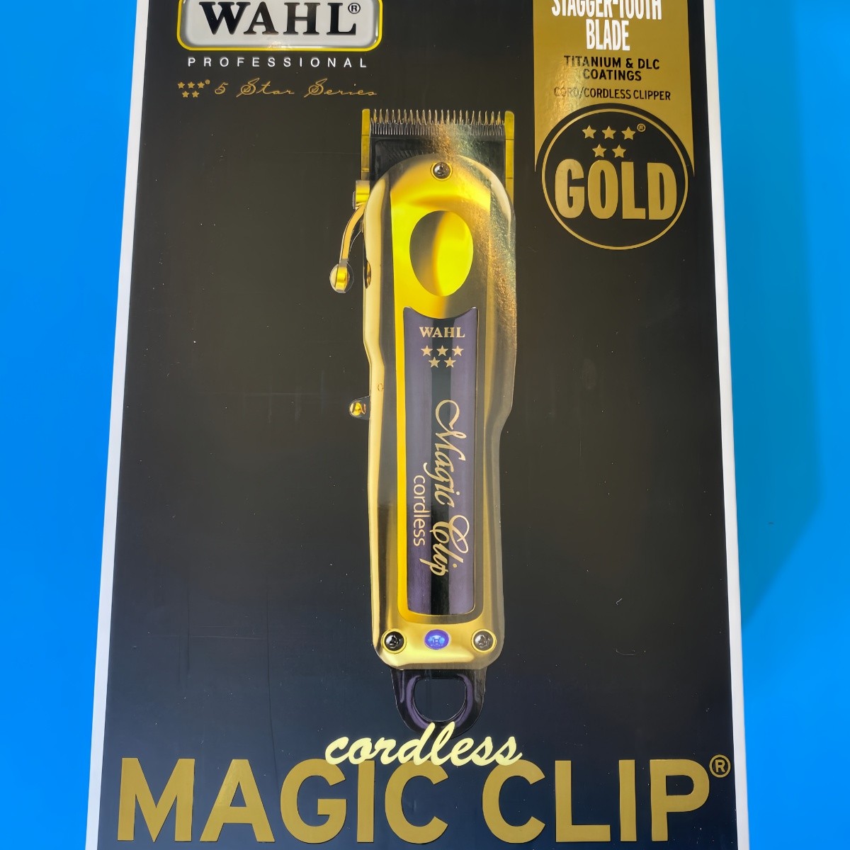 Wahl Professional 5 Star Cordless GOLD MAGIC CLIP Clipper w/