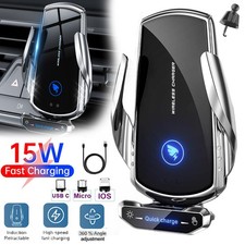15W Auto KFZ Wireless Charger Ladegerät Induktiv Ladestation Rutschfest Pad NEU 15W Auto KFZ Wireless Charger Ladegerät Induktiv Ladestation Rutschfest Pad NEU