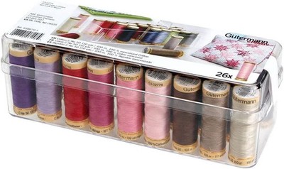 Gutermann Creativ Thread 618670 26 Spool Sew-All Thread Box - 26 Colors