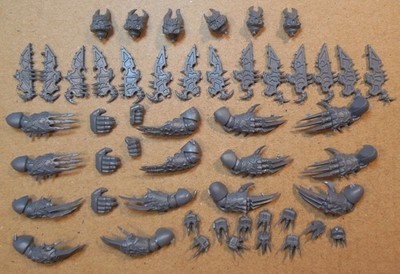 Chaos Space Marines - Warp Talons - Heads Claws Hands Spiked Fins (c) Bits 40K