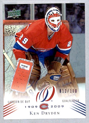Ken Dryden #8 2008 Upper Deck Montreal Canadiens Centennial card