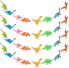 4 Pcs Watercolor Dinosaur Banner Garland Dinosaur Party Decorations for Birthday