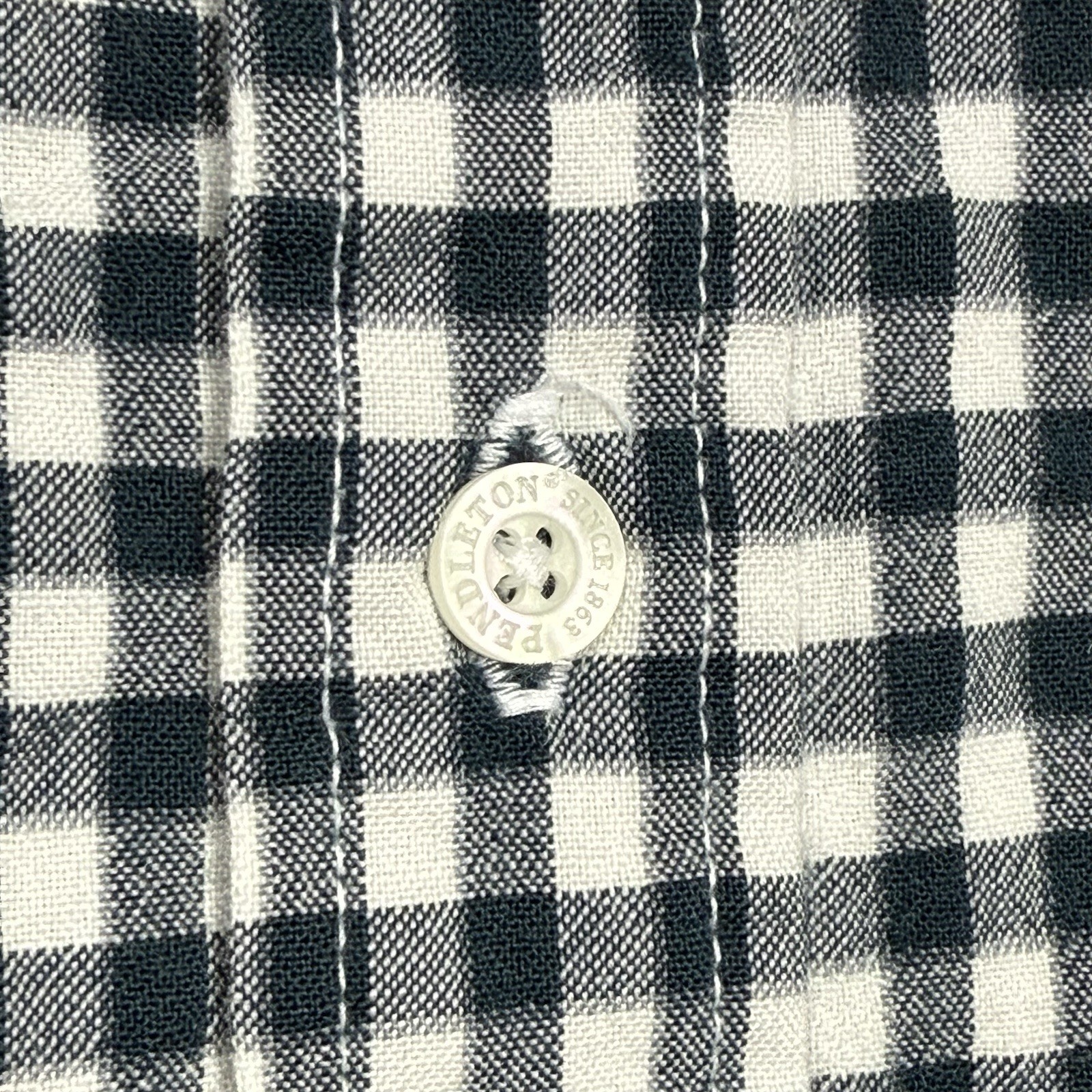 Pendleton Evergreen Gingham Button Down Shirt Men… - image 6