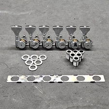 Hipshot Grip-Lock Open Gear 6-In-Line Locking Tuners fits Fender Strat / Tele