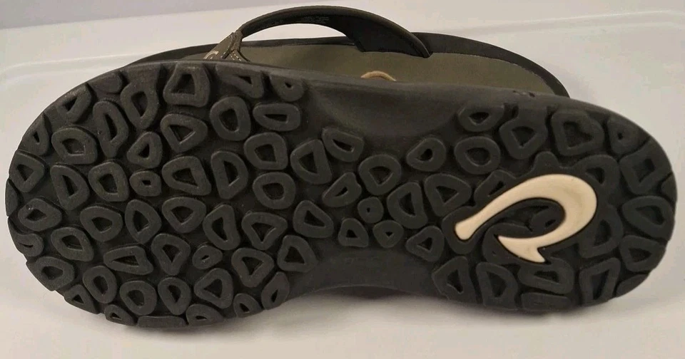 OluKai 10435-6C40 Men's Size 8 Ulele Sandals, Dark Shadow Gray/Black - Image 4 of 4