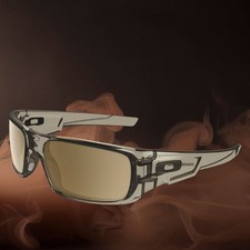 OAKLEY Crankshaft POLARIZED Sunglasses Brown Smoke/Tungsten Iridium OO9239-07