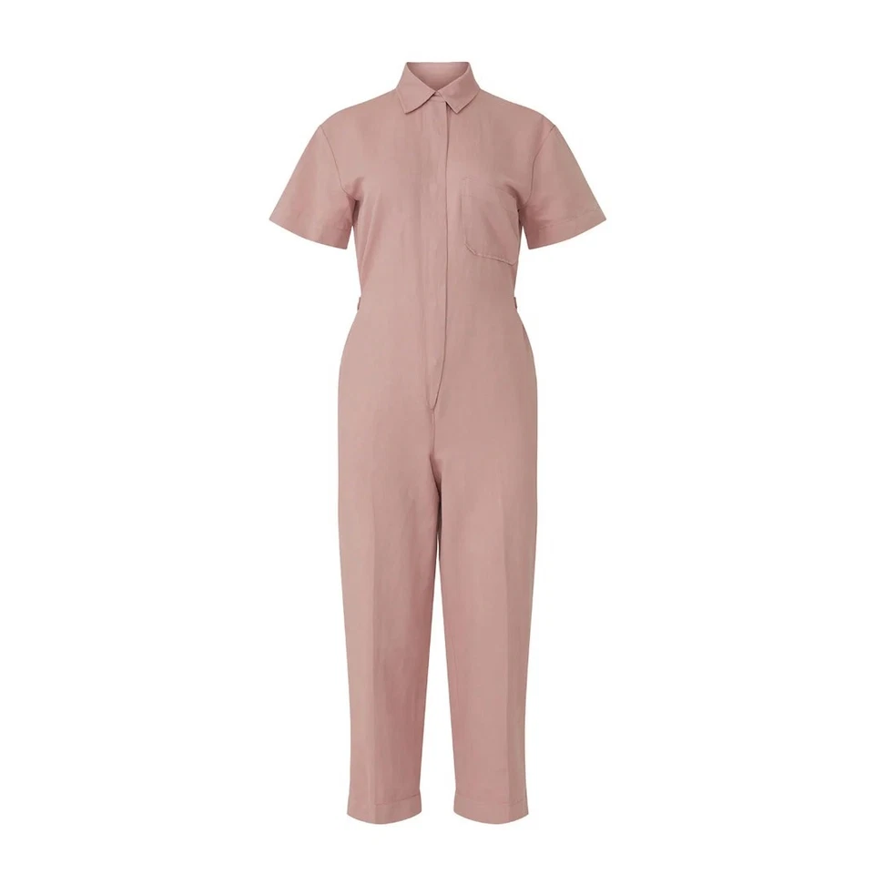 Mono utilitario Club Monaco rosa manga corta TALLA 2 relajado $249 Foto 3 de 4