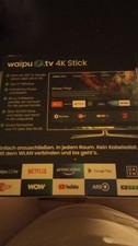 waipu.tv 4K Stick, Inkl. Fernbedienung, Schnellwahltasten, WLAN, HDMI 4K HDR
