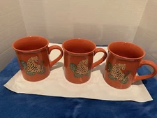 Coffee/Tea Cup (3) with Cheetah Design made by True Living 14 ounce