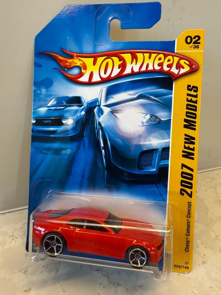 🔥3 Color Variations 2007 Hot Wheels #2 New Models 2/36 CHEVY CAMARO CONCEPT - Image 4 of 4