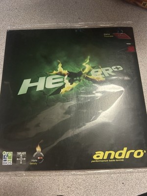 Andro Hexer Plus Red Table Tennis & Ping Pong Rubber 2,1 Strike Thickness New