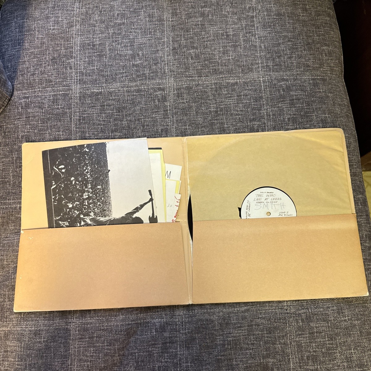 The WHO Live at Leeds LP with all 12 inserts Original Usa press