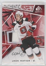 2021-22 Upper Deck SP Game Used CHL Edition Red Jersey Jack Matier #52 q2c