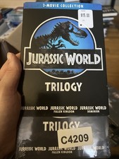 Jurassic World Trilogy w/Slipcover SDH DVD, 2023, Widescreen Chris Pratt