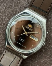 Orient Men's Automatic Watch, Brown Dial, 37mm Stainless Steel, Used
