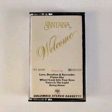 Santana - Welcome Cassette PCT 32445 Original Side Label on Case Pre Owned