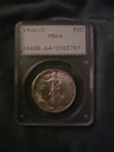 1946-D Walking Liberty 50c PCGS MS 64 OGH Silver Half Dollar Old Green Holder