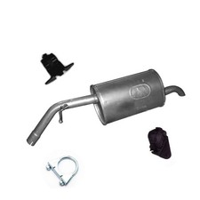 Endschalldämpfer Auspuff+Anbausatz für Citroen C3 / C4 Cactus 1.2 VTi Schrägheck