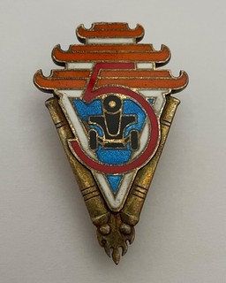 Indochine. 5° Groupe d’Artillerie Vietnamien. En argent (Argt)