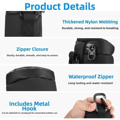 Für JBL Wireless Mic Case Tasche Schwarz Tuch 6,0 x 6,0 x 28,0 cm Staubschutz