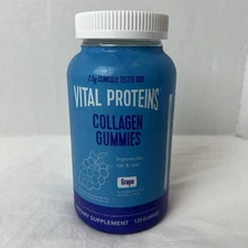 Vital Proteins Collagen Gummies Grape Flavored Dietary Supplement 120 Count