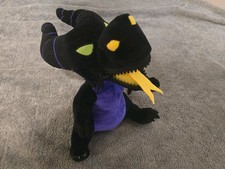 Disney Villains Sleeping Beauty Maleficent Dragon Plush Zipper Mouth used