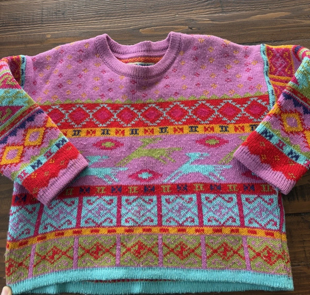 Cardigan Oilily à Zip Avec Capuche - Taille 104, Motif Cerf, Manches Longues, Occasion Très Bon état