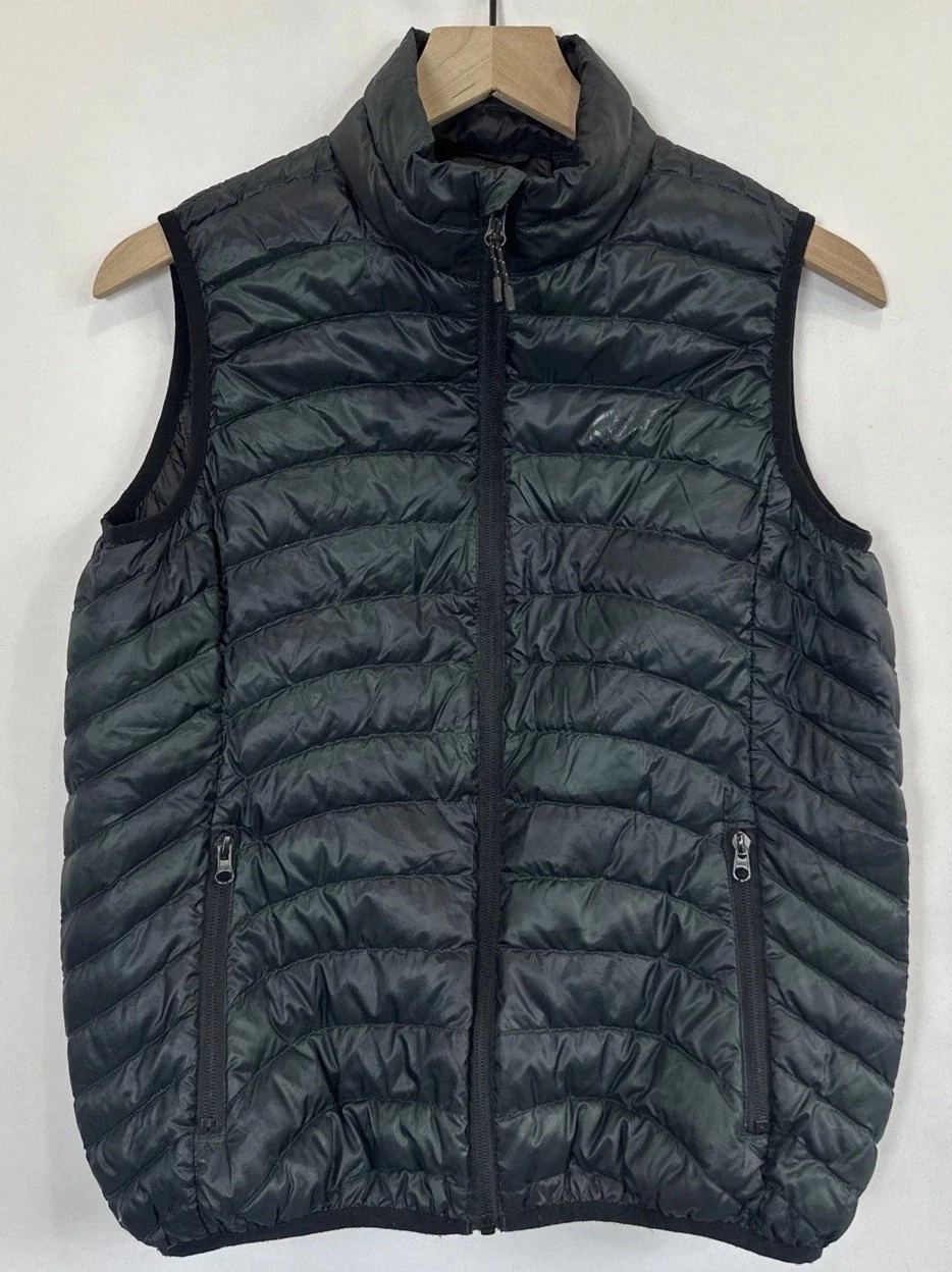 Sportcaster Size Men’s M Dark Camo 90% Down Puffer Vest Full Zip Gorpcore