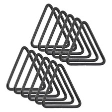 2 Inch Triangle Dream Catcher Rings, 12 Pcs Wreath Floral Hoops, Black