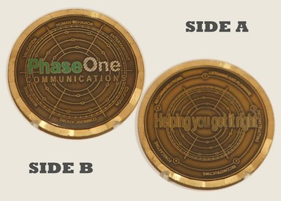 Phase One Communications Helping You Get It Right Challenge Coin  1#14