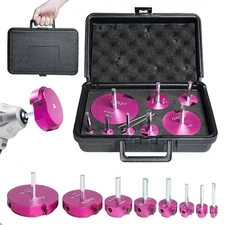 GARGENTOL 8 Pc PVC Fitting Saver / Pipe Reamer Kit for 1/2" Drill (1/2 thru 4")