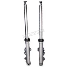 V-Twin Mfg Hard Chrome 41mm Fork Slider Assembly w/Polished Sliders - 24-9948
