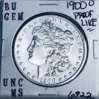 1900 O BU GEM MORGAN SILVER DOLLAR UNC MS+++ U.S. MINT RARE COIN 6922